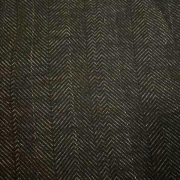 Like New Theory Stretch Wool Black Herringbone Straight Leg Pants Size 8 - Picture 4 of 4